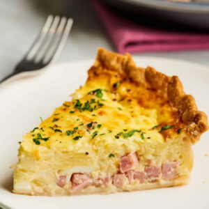 Quiche au jambon et au fromage