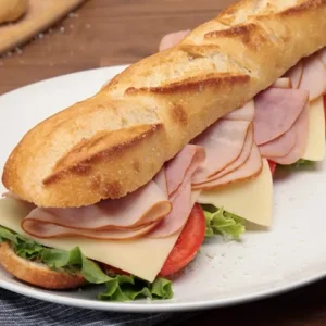 Ham & Cheese Croissant (Comes with Salad or fruit)