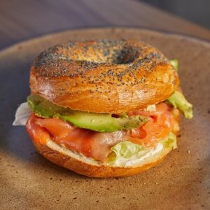 Bagel (with cream cheese/salmon)